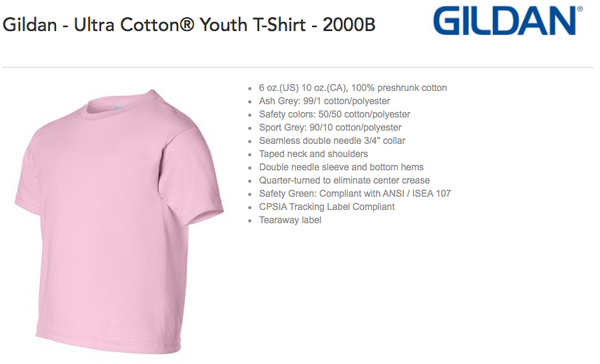 Youth- Crossfire South Gildan Ultra Cotton Short Sleeve T