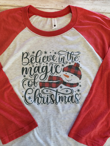 Believe In The Magic of Christmas Raglan