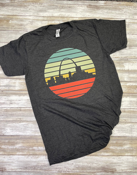 Retro St. Louis Skyline T-Shirt