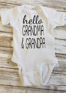Hello Grandma and Grandpa Announcement