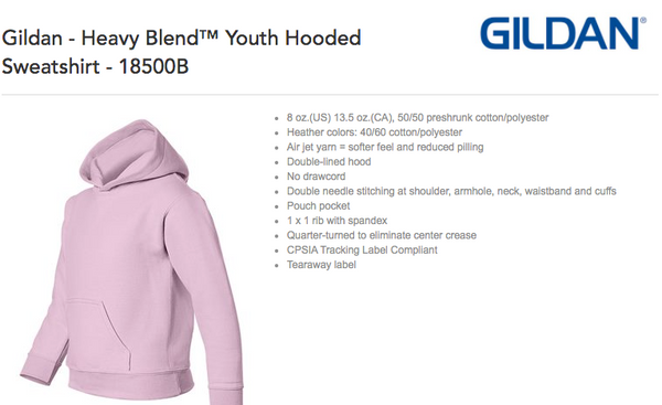 Youth- Crossfire South Gildan Heavy Blend Hoodie